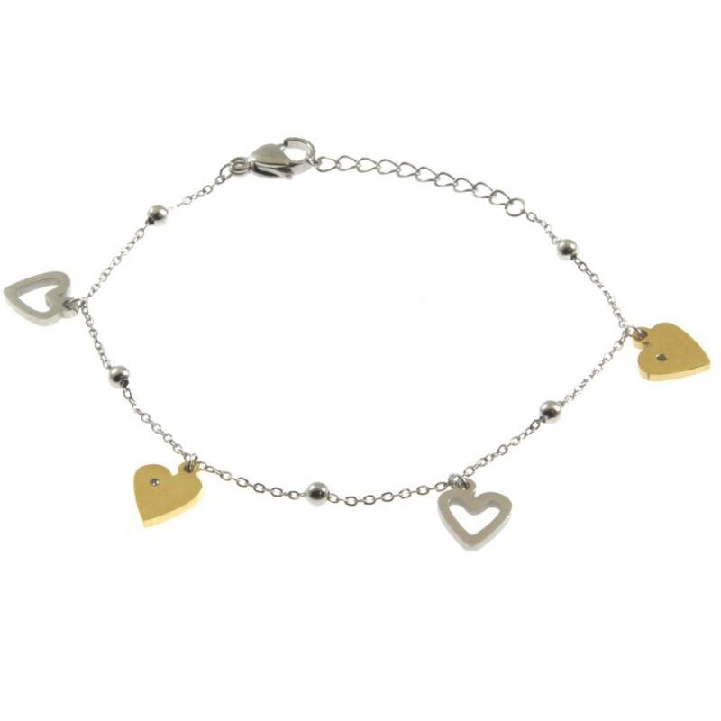 Bracciale SOFFIO D'AMORE color oro-argento Donna