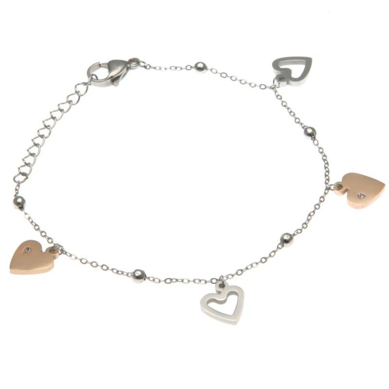 Bracciale SOFFIO D'AMORE color rosa-argento Donna
